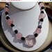 Summer Sale Handmade Morganite Black Tourmaline and rose quartz necklace
