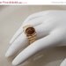 Summer Sale Vintage Park Lane Catseye gold toned ring size 9