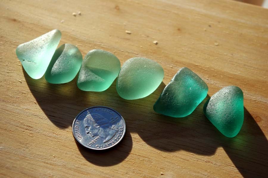 Sale. AQUA TEAL seaglass supplies for jewelry.