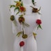 recycled sari silk  rose necklace lariat or belt hand crocheted by plumfish
