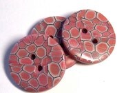 Large Salmon Ghost Cane Button 10