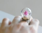 A French Patisserie Ring. Fake Food. Jewelry. Miniature. Shabby Chic. Polymer Clay. Handmade. Paris. Terrarium Ring. Romantic. Spring.