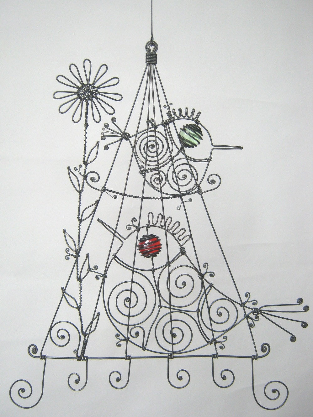 Wire BirdCage Sculpture