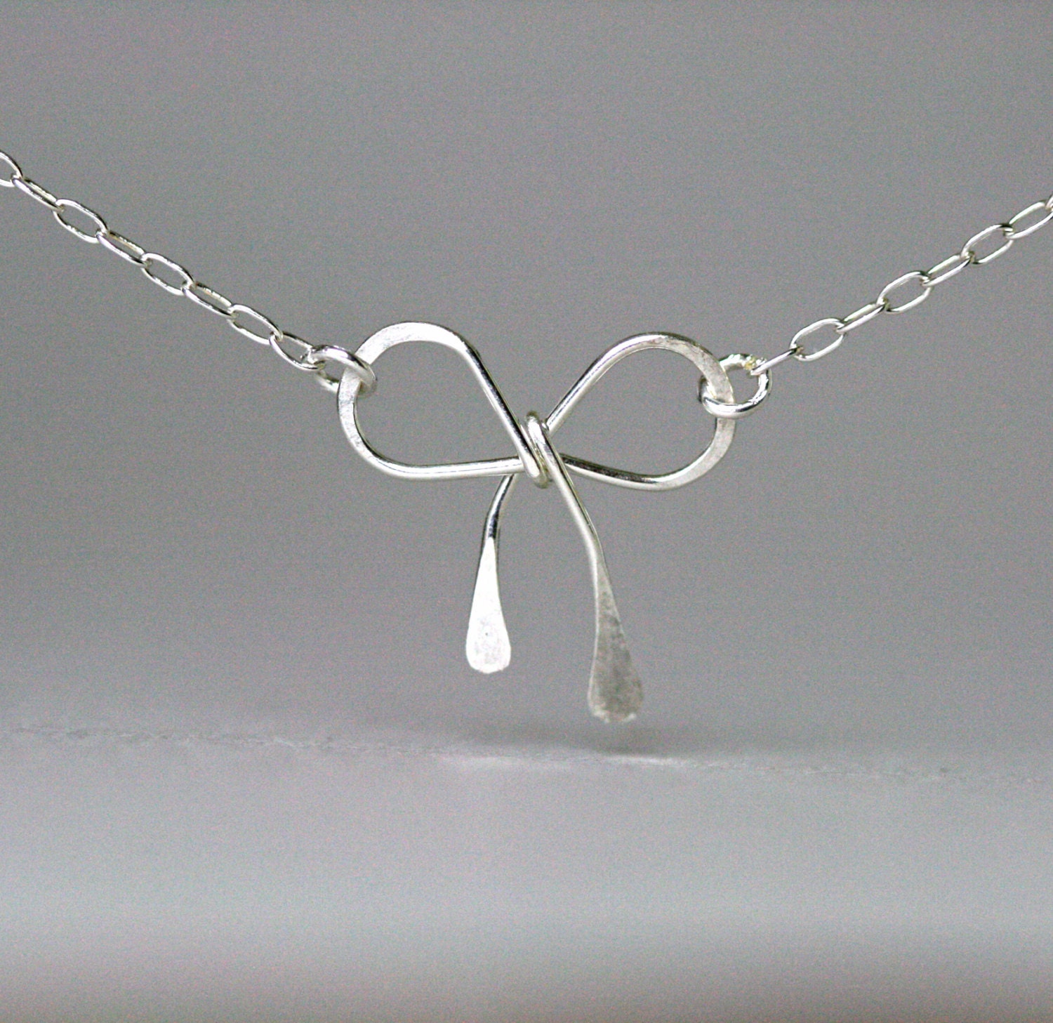 Bow Sterling Silver Necklace