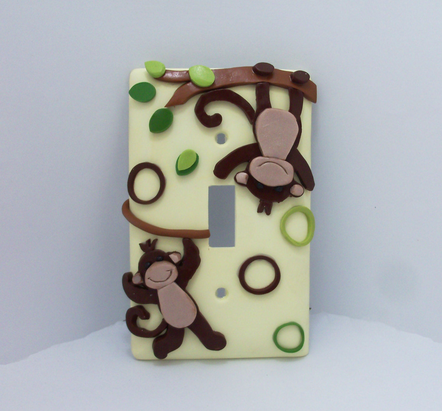 Monkey Light switch cover - Jungle - Toddlers, Nursery, Children's