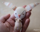Art Doll Pale Pink Cute Bunny Brooch
