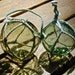 Glass Fishing Floats Collectibles, Summer Equinox Pair MARKS, Home Decor, Nautical Decor, Beach Cottage Decor, Coastal Decor, Fishing Decor