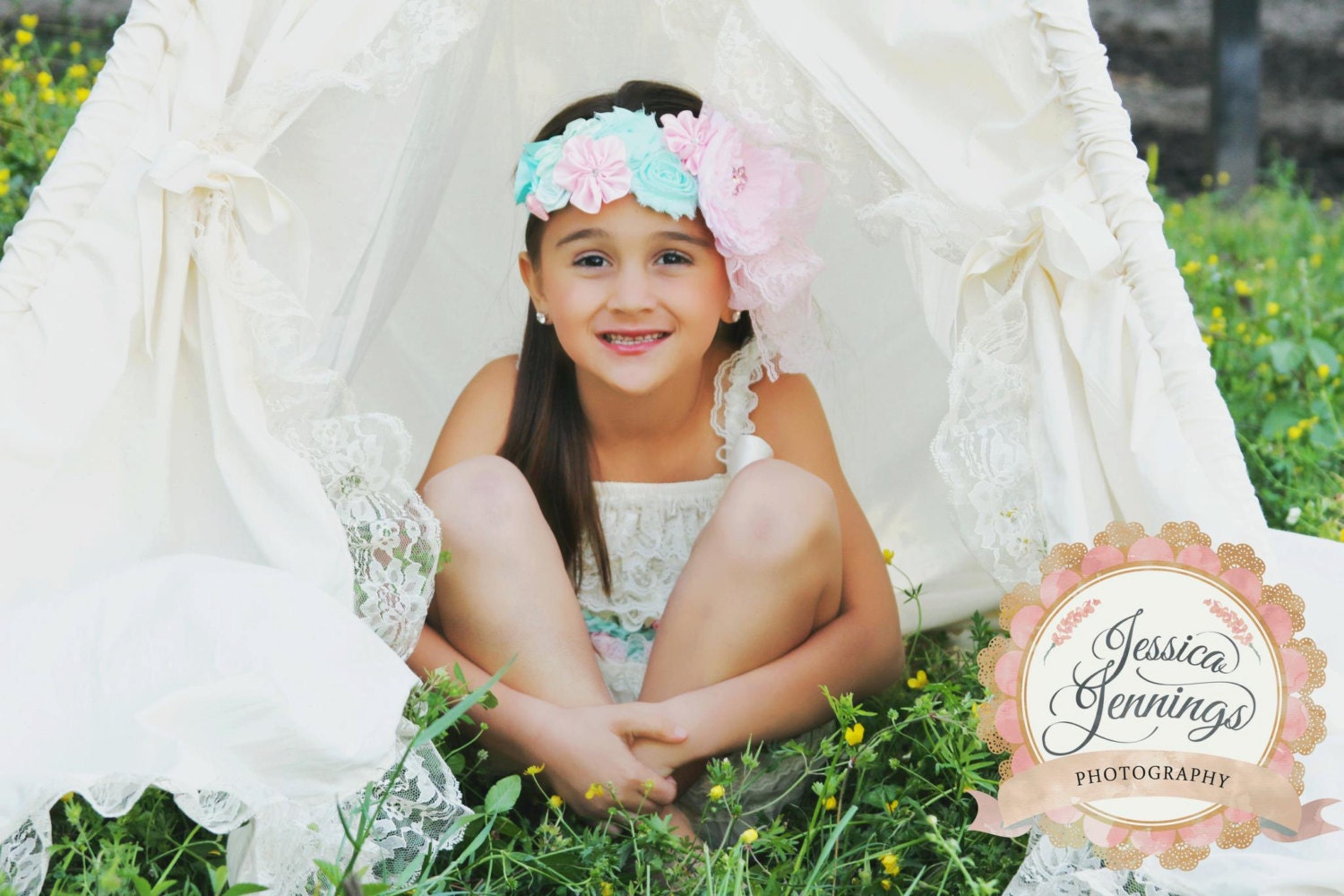 lace teepee tent photo prop