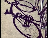 Bicycle Shadow 8x8 Fine Art Print
