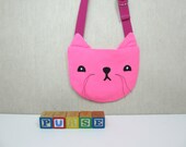 Cat Purse - Children, Bag, Girl, Kitty, Pink