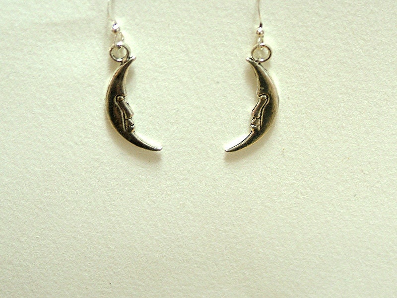 Man in the Moon Charm Earrings