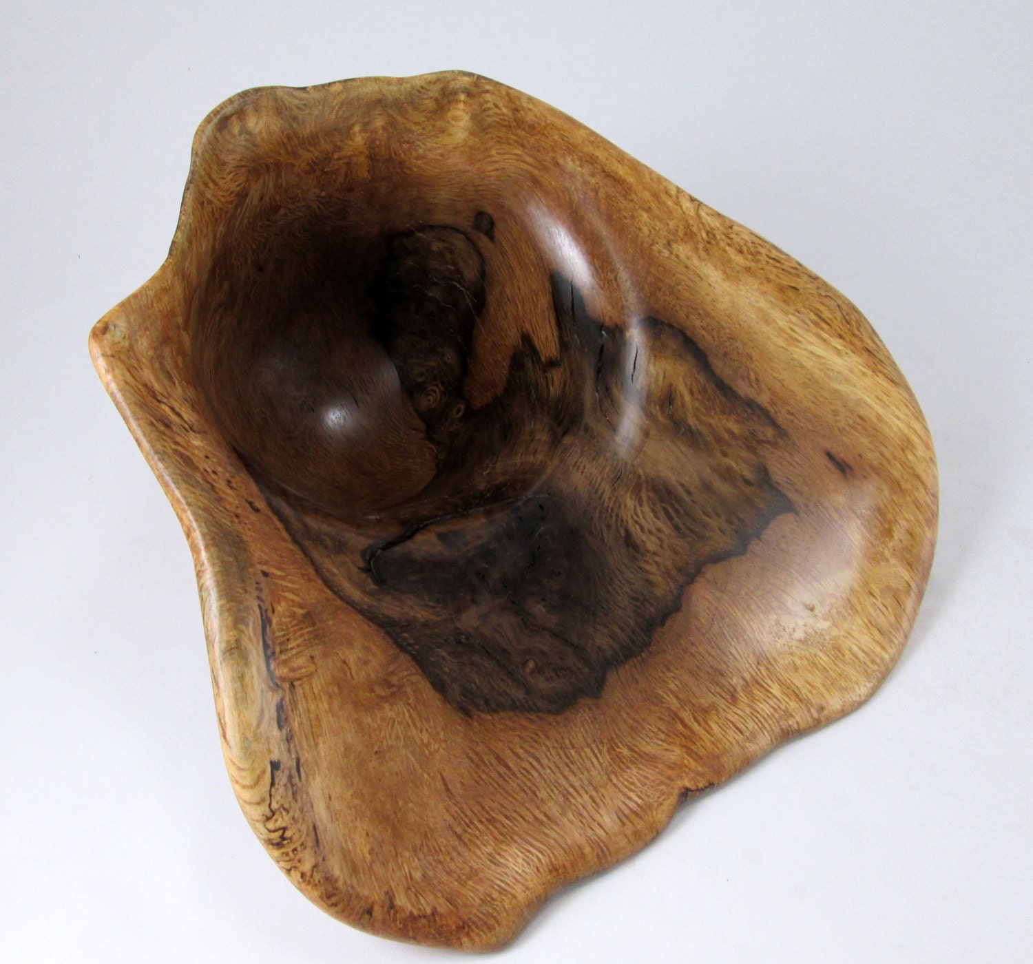 Oak Burl Lap Bowl