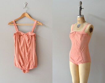 1950s swimsuit / vintage 50s bathing suit / Sea Nymph maillot