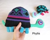 Recycled Knit Fabric Turtle Plush Toy Doll