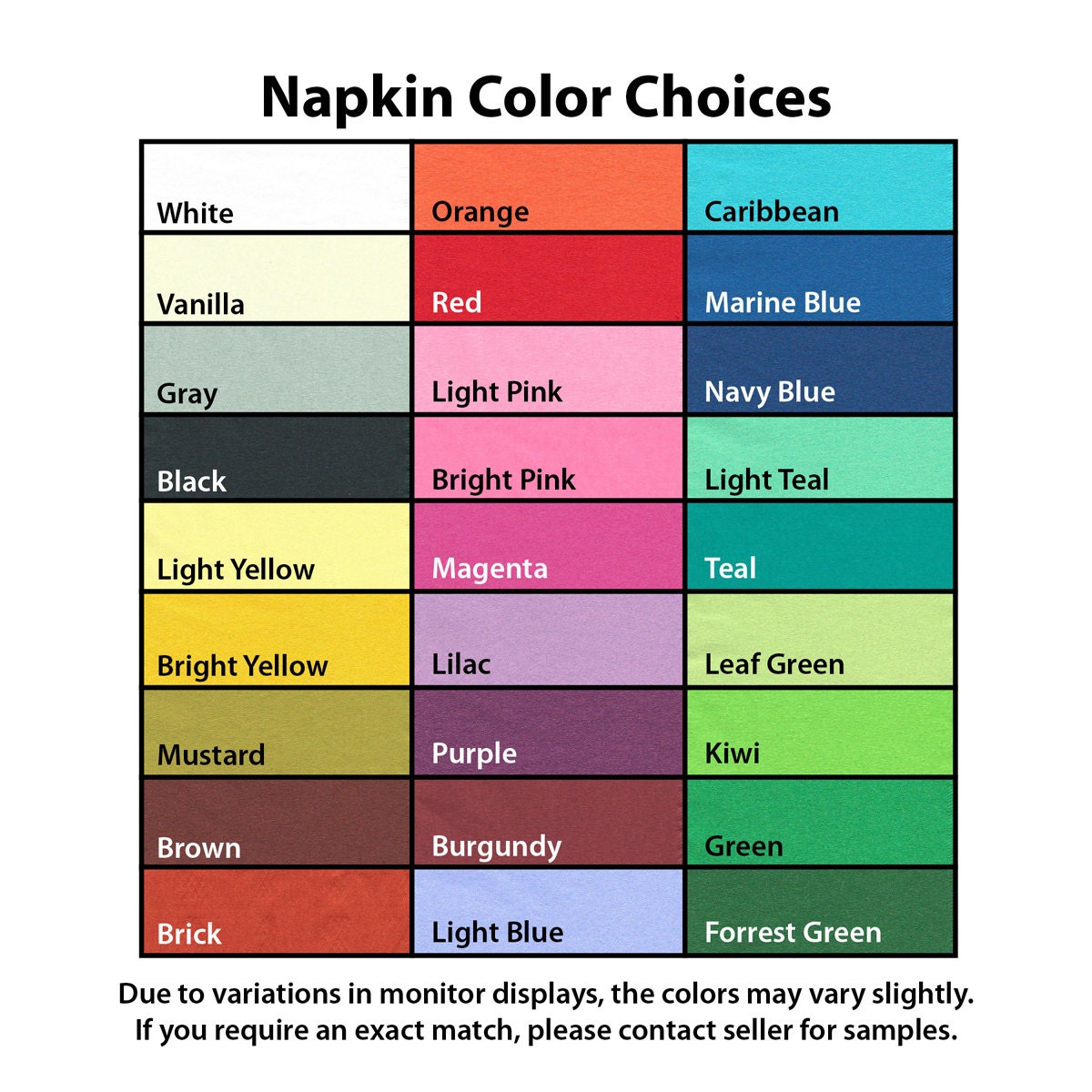 Order of 450 Beverage Napkins