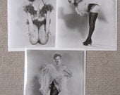 3 Original 1950s  Sexy PINUP Photos of Burlesque Queen STRIPPER All Different