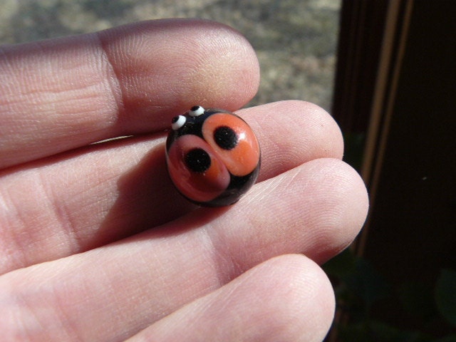 lampwork ladybug bead 2 of 2