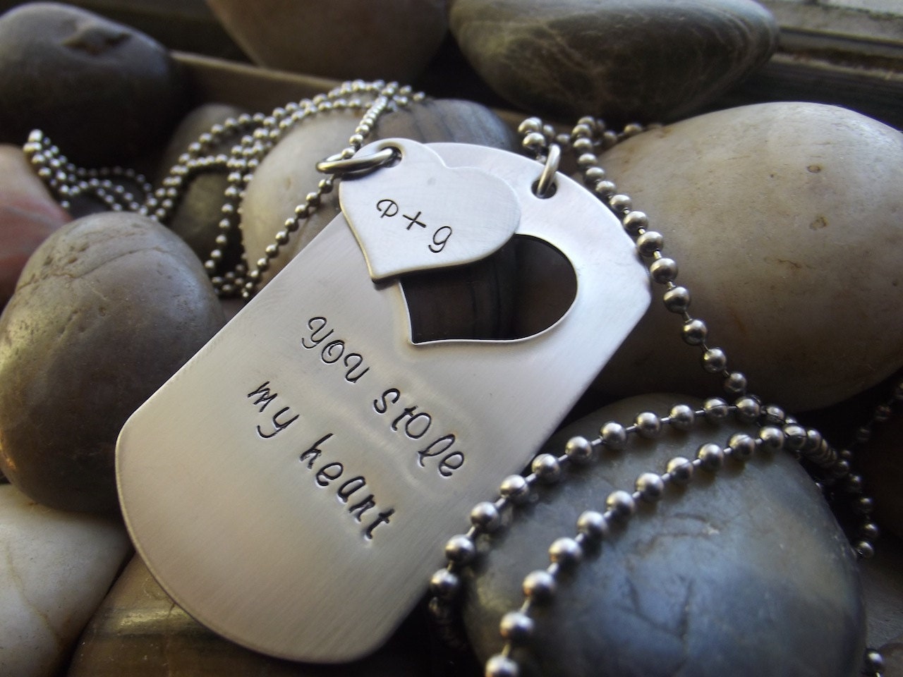 You Stole my Heart  Pendants, 1 for him and 1 for her