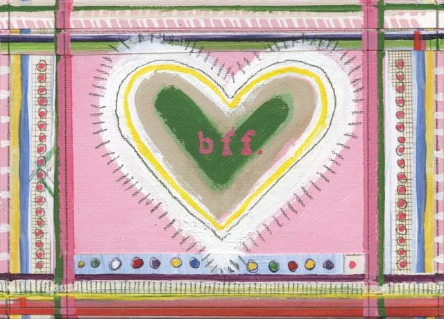 BFF - PRINT of a Mixed Media Painting