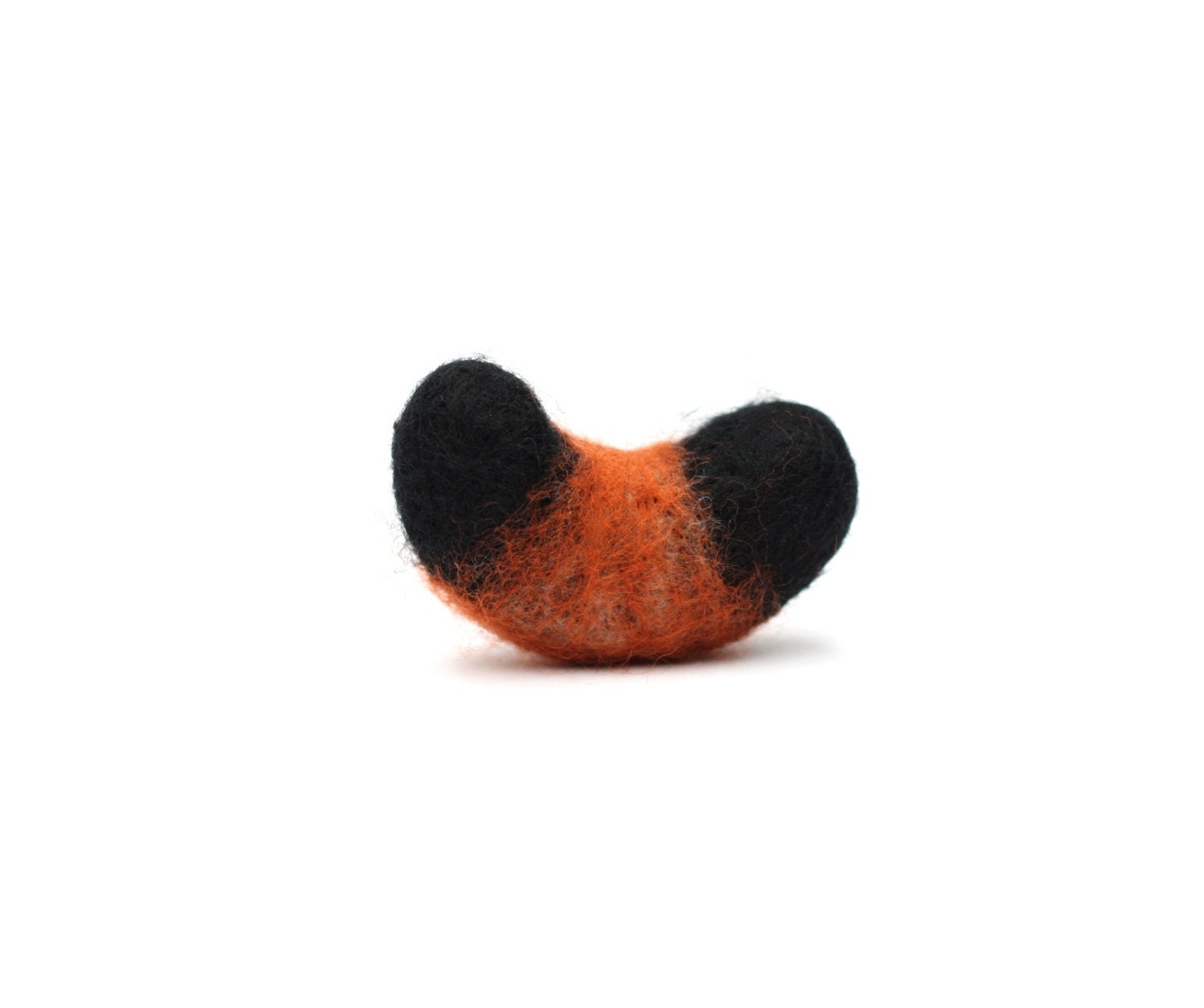 Needle Felted Wolly Worm Decorative Pyrrharctia Isabella Moth Larva Soft Sculpture Handmade out of Wool - READY TO SHIP
