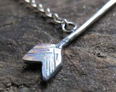 Silver  Arrow Necklace