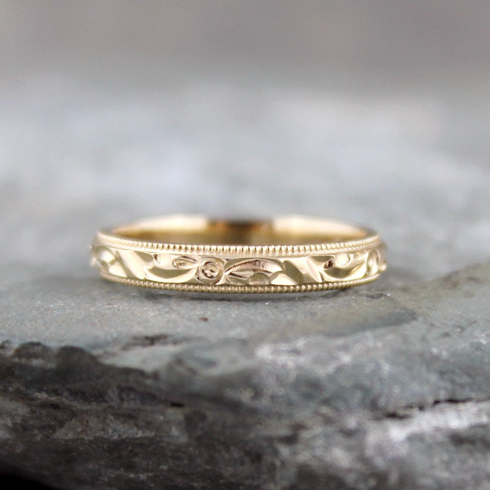Vintage Wedding Band - 14K Yellow Gold - Circa 1960's - from A Second Time