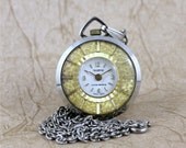 Retro 1970's Ladies Pendant Necklace Watch - Triomphe - Swiss Made - Mechanical Movement