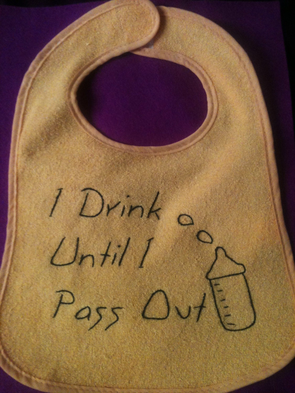 I Drink Until I Pass Out baby bib