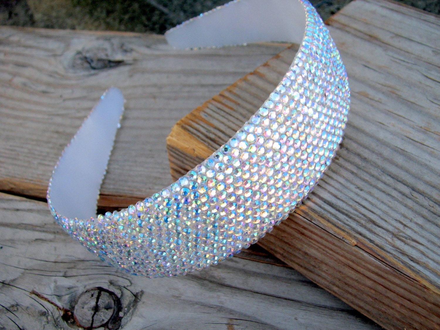 Clear AB Rhinestone Encrusted Headband