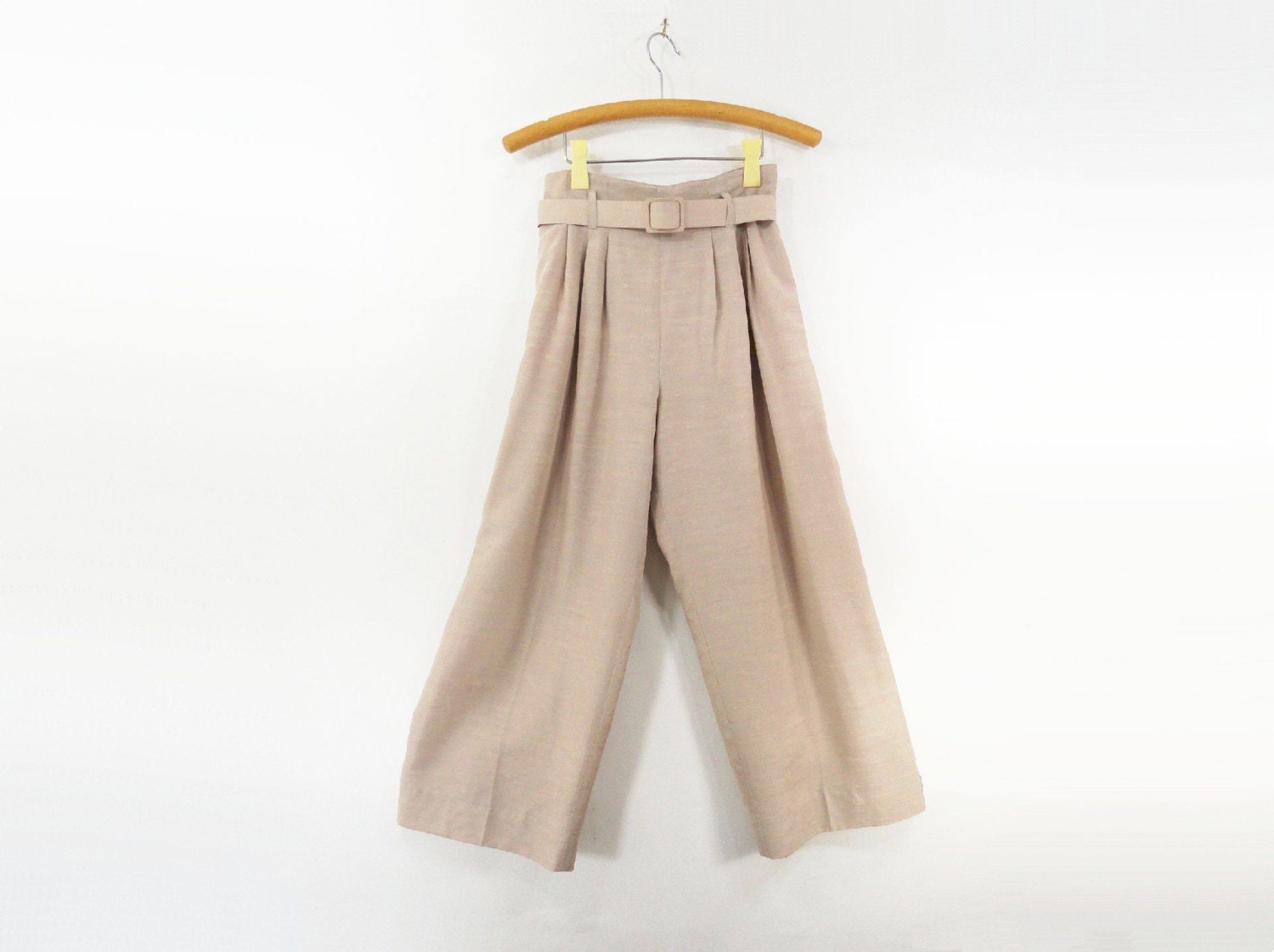 Vintage 80s Wide Leg Pants Pleated Trouser