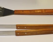 Groomsmen or Father's Day Gift - Grill / BBQ Stainless Steel Tongs & a Spatula  - Personalized with your man's name.