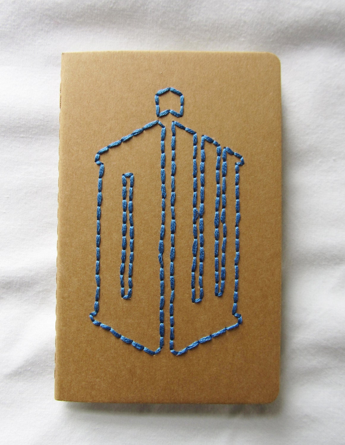 Doctor Who Hand Embroidered Moleskine Notebook
