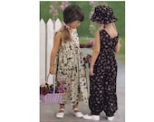 Girls Jumpsuit Pattern - Girls Dress Sewing Patterns - McCalls 3590 - Uncut, Factory Folds - Size 6, 7, 8