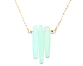 Sea glass necklace - seaglass necklace - gold necklace - eco friendly jewelry - gold jewelry - eco necklace - seafoam jewelry
