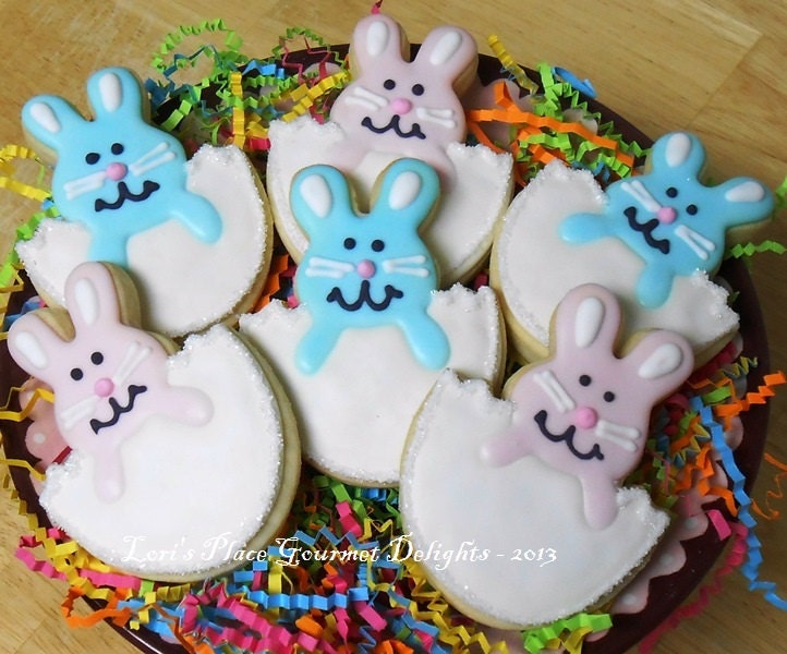 Eatser Bunny Cookies - In Egg - 12 Cookies Il_170x135