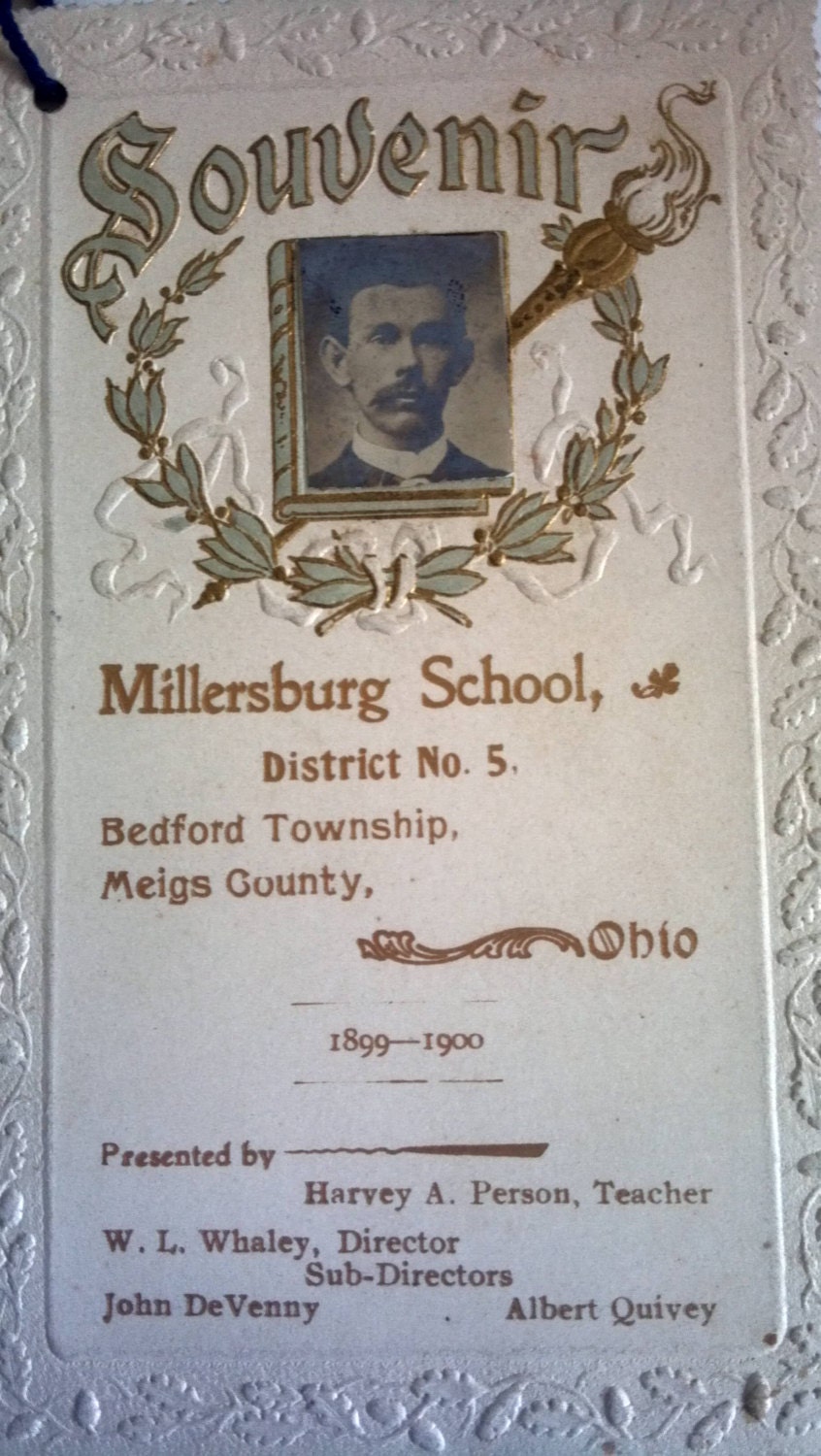1900s school graduation program OHIO
