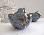 Ceramic Yarn Bowl Bird Handmade Pottery Mother's Day Stoneware MADE TO ORDER