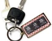 Mother's Day Mom Personalized Glass Chemistry Keychain - Variety of Colors