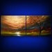 art painting original painting metallic gold abstract Original painting art abstract painting tree art painting acrylic 56 x 22