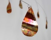 Copper Rain Mobile - Raindrop Style Kinetic Art Sculpture Metal Mobile