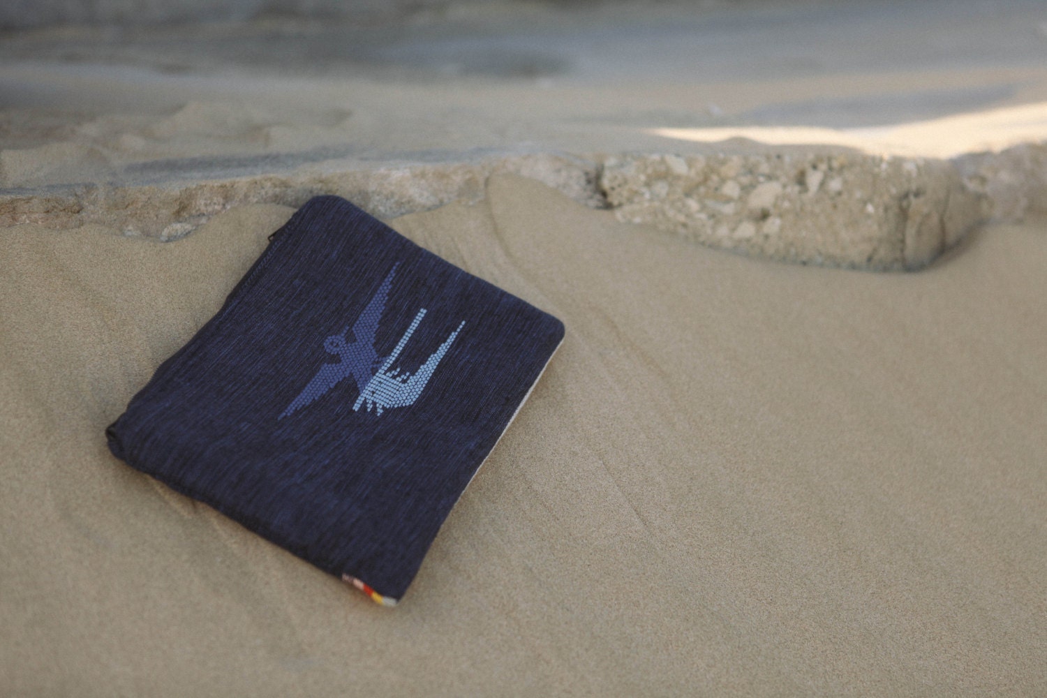 Free Bird Medium Pouch Handmade with Repurposed Materials