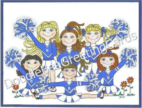 Cheer Stunt - Friendship Card - Stick Together - Encouragement - Just For Fun (J102)