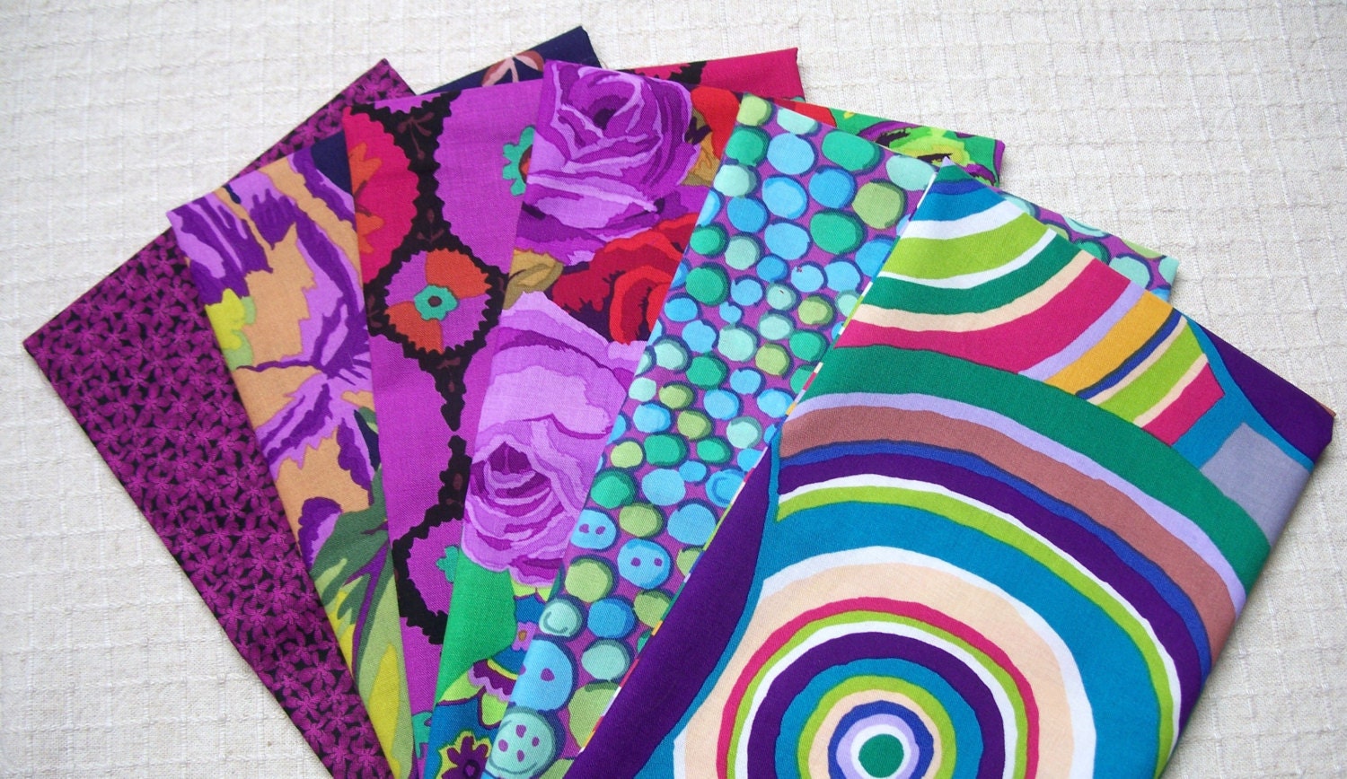 Kaffe Fassett Medley (No.67) - 6 Fat Quarter Bundle - Designer Quilt Fabric