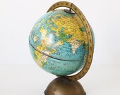 Vintage Spinning Globe Bank