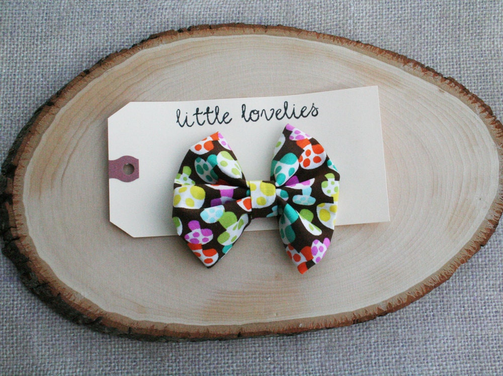 Fabric Bow - Shrooms