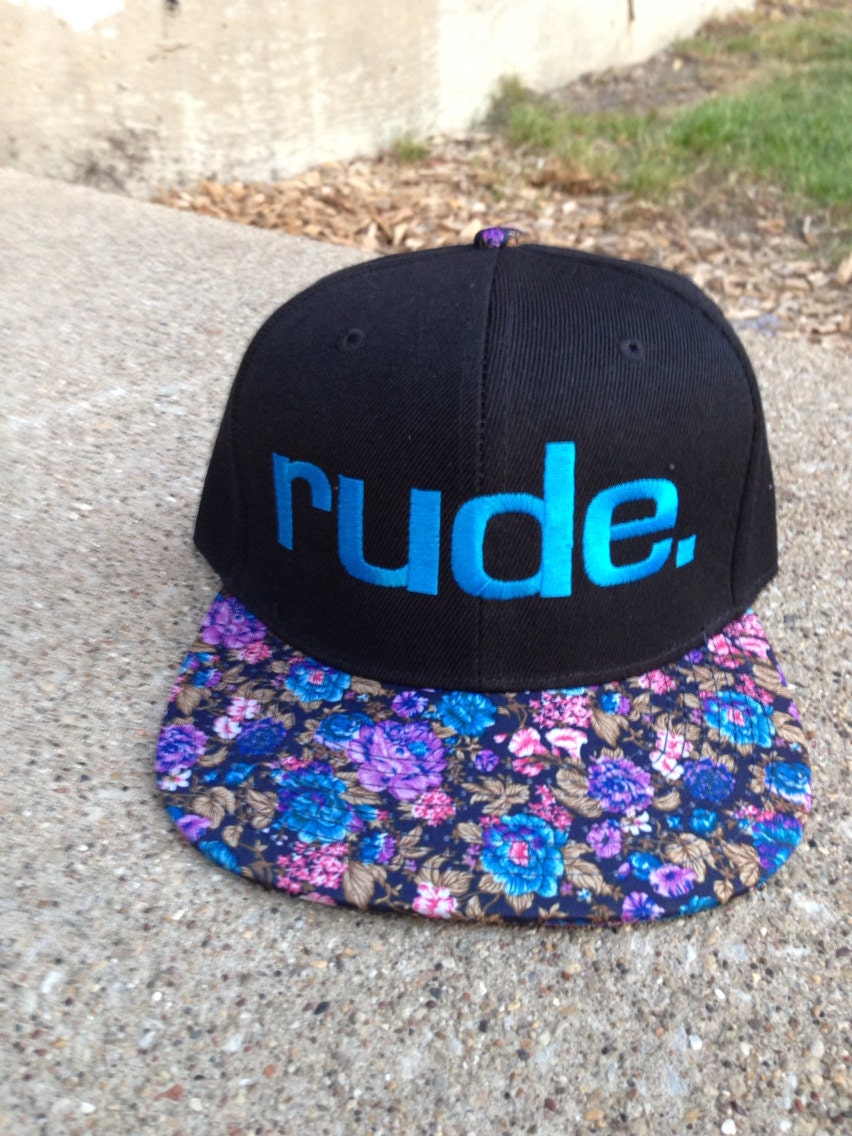 rude., Floral, SnapBack Hat Presale Item