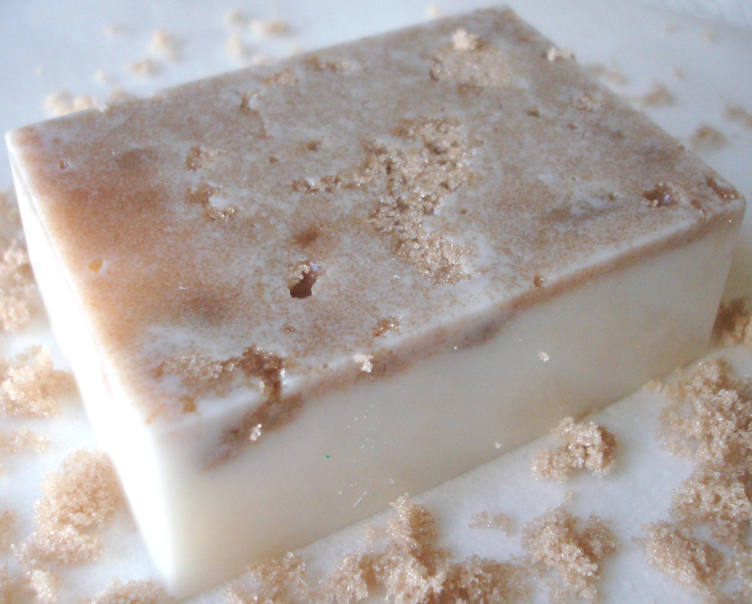Handmade Brown Sugar Goat's Milk Soap One Bar 6.9 oz LEMON SUGAR Free Shipping
