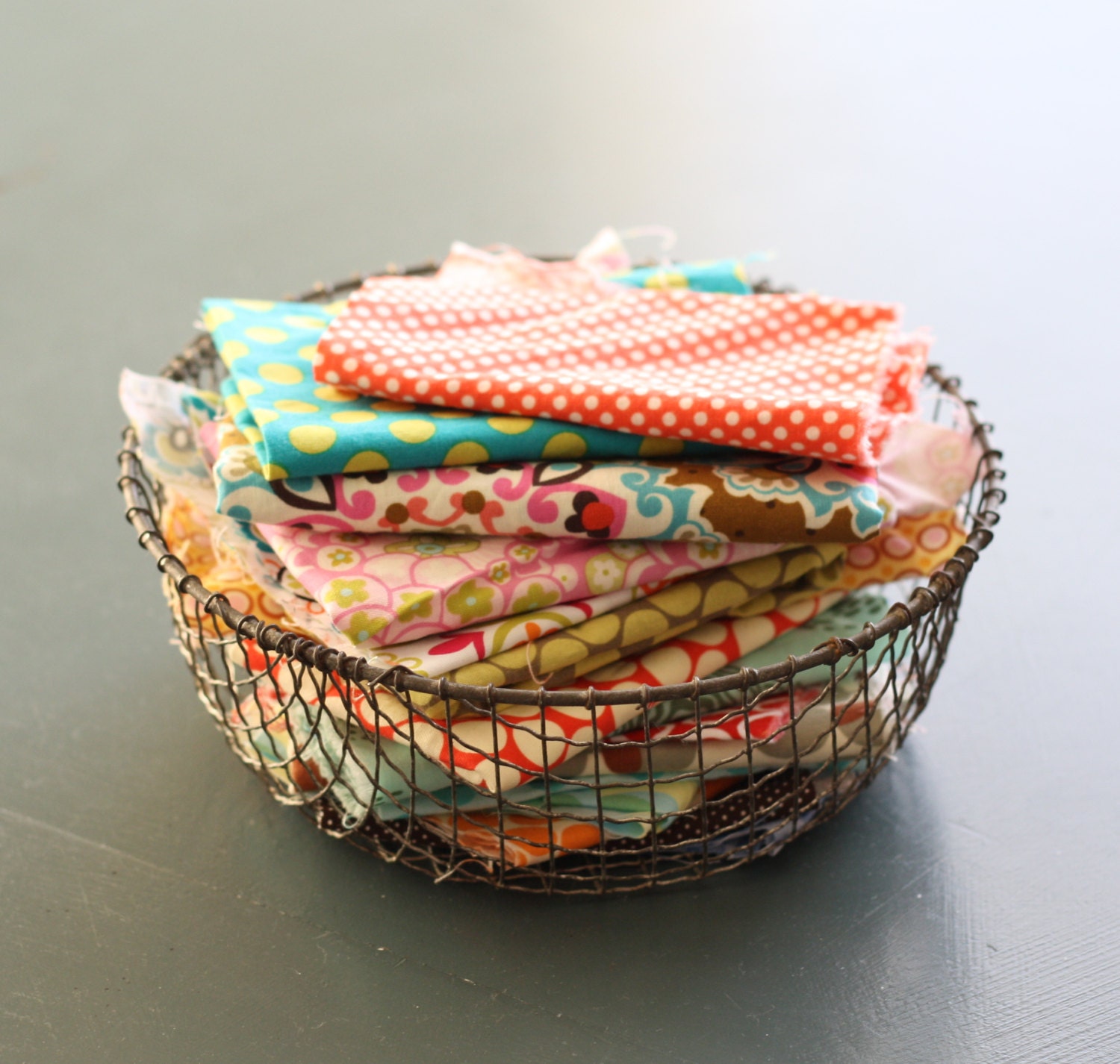 ONE pound assortment of designer fabric scraps