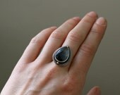 Rutilated Quartz Ring Reclaimed Silver and Gold (Finished to Order)