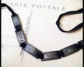 antique bracelet / sterling initial bracelet / 1915 Friendship Bracelet